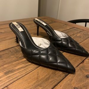 Zara pointed pillow heels